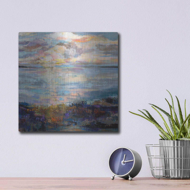 Art mural en métal «Pacifier» par Jeanette Vertentes Beachcrest Home ™, H 12 po x l 12 po