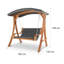 2 Person Porch Swing with Canopy