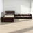 L-Shape Wood Double Twin Platform Beds With Trundle-114566695
