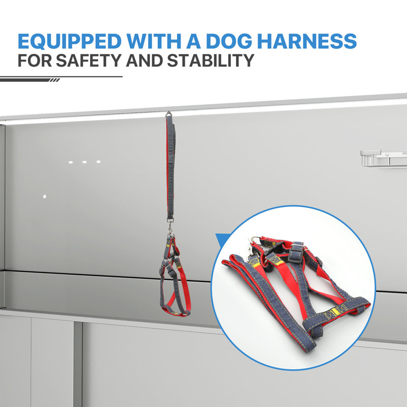 Stainless Steel Adjustable Electric Pet Grooming Tub with Ramp