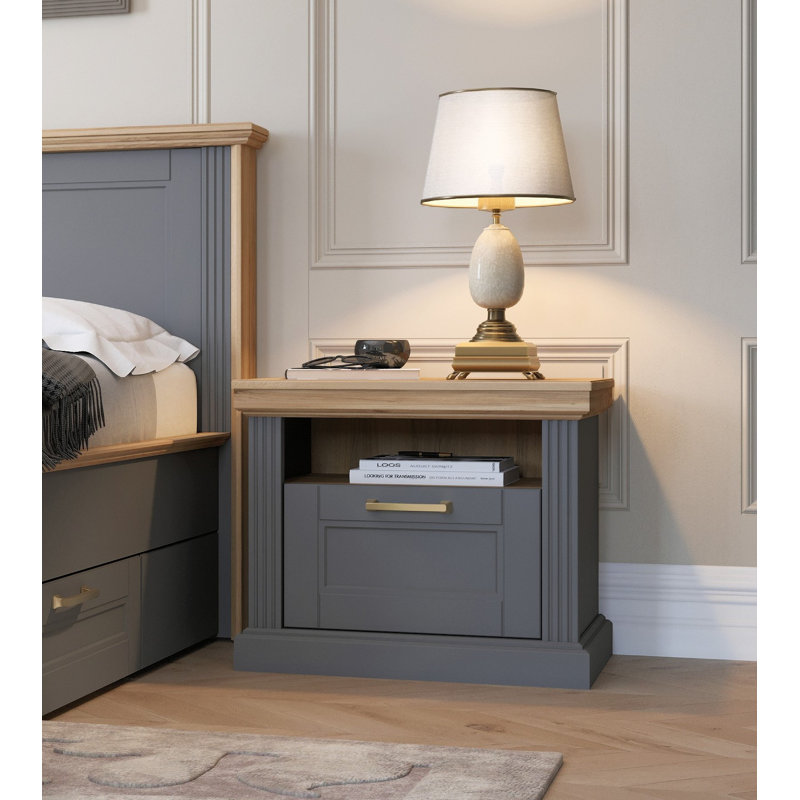 24.41'' W Nightstand, Gray