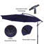 Parasol en porte-à-faux 10 pi Badillo-1441080040