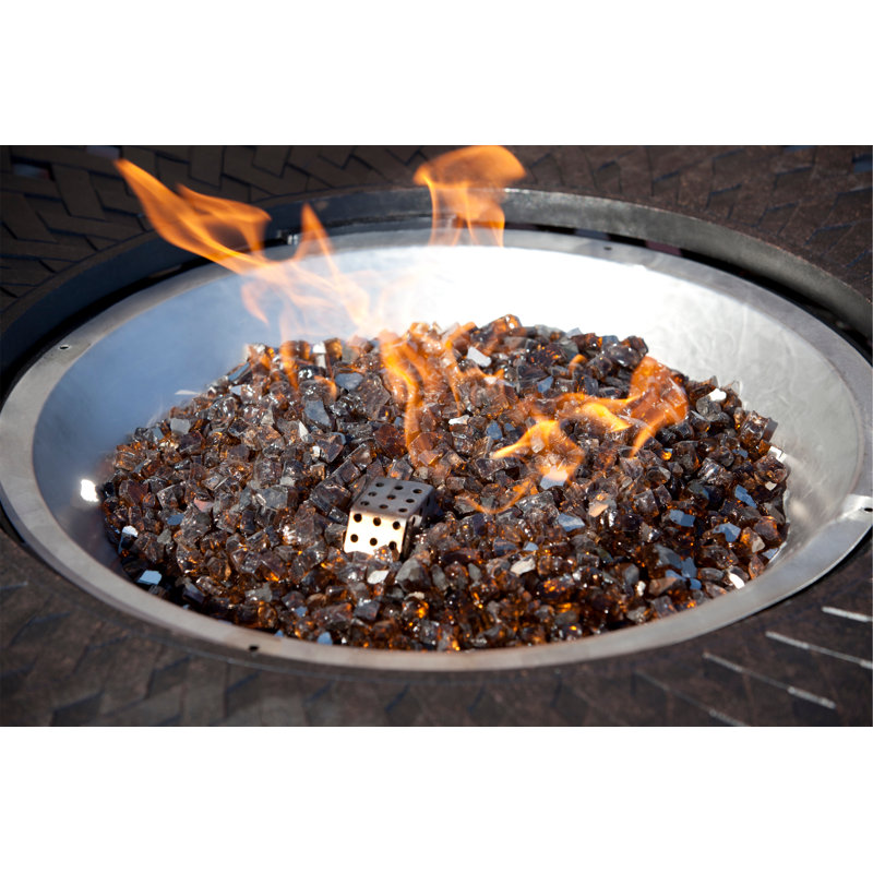 Burnt Bronze Reflective Tempered Fire Glass for Fire Pits