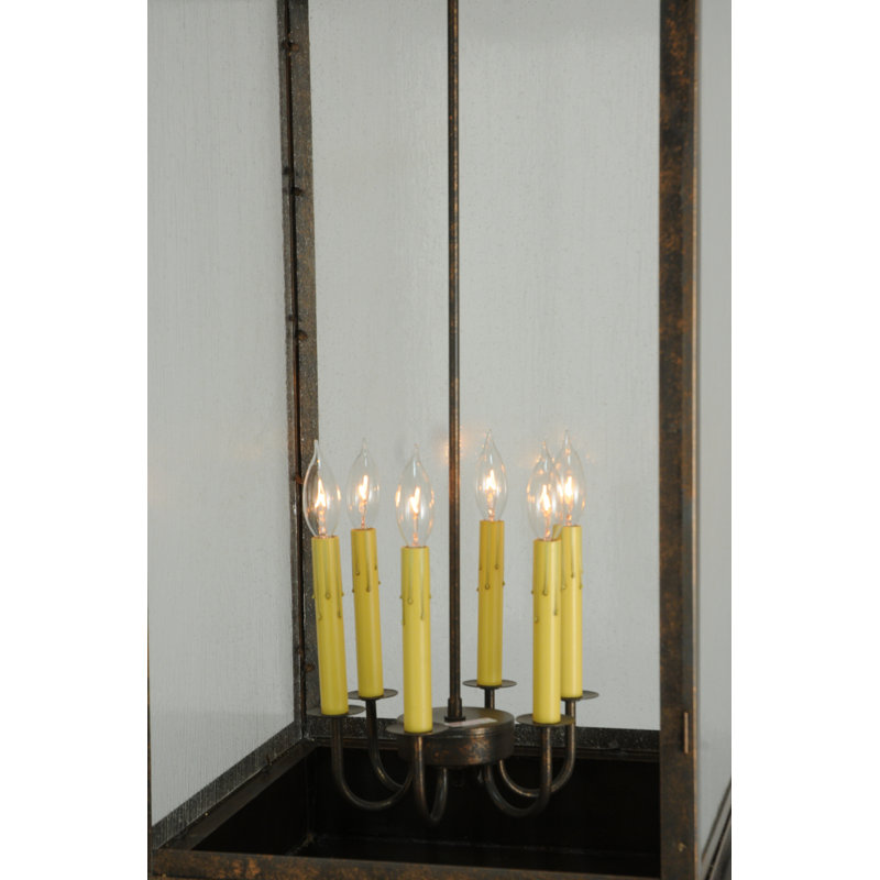 Citadel 6 - Light Dimmable Lantern Square / Rectangle Chandelier
