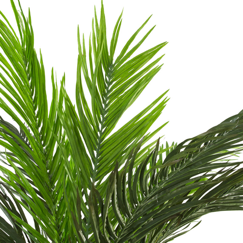 Tropical Elegance 7.5' Unlit Phoenix Palm Tree in Terracotta-Inspired Pot