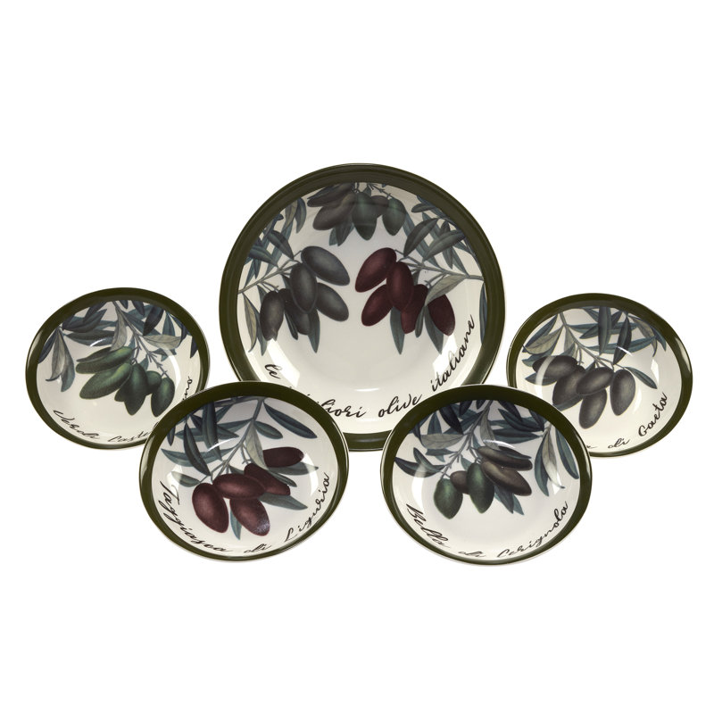 Certified International Olive D'italia 5Pc Pasta Set