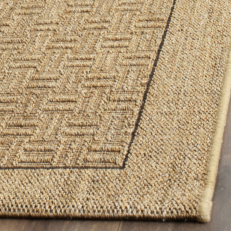 Tapis géométrique en jute et sisal Girard Beach, Tapis de couloir 2 pi 3 po x 10 pi