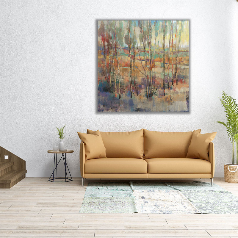 «Kaleidoscopic Forest II», reproduction d'art sur toile, H 12 po x l 12 po