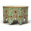  Priya 28,5 po L Table basse octogonale en bois peinte à la main, vert