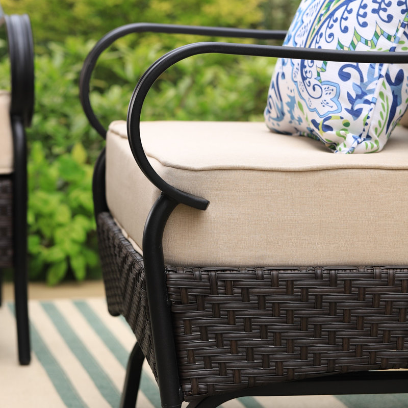 Chaises longues pivotantes avec coussins Argyri