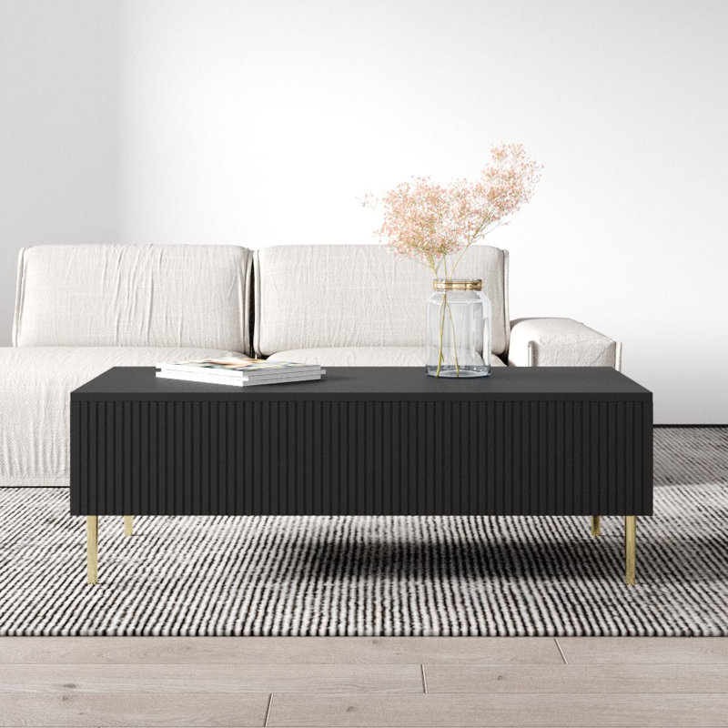 Table basse Solid, Noir