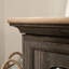 Support utilitaire avec tablettes réglables et finition en bois d'ingénierie brun, armoire rustique autoportante pour espace de vie principal, 29,27 po de profondeur, tablettes avec hauteur de 29,33 po
