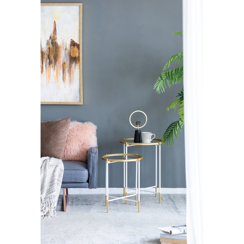 Glass Tray Top Nesting Tables