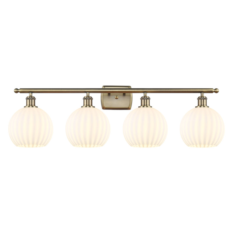 Beejay 4 - Light Dimmable Vanity Light, Antique Brass