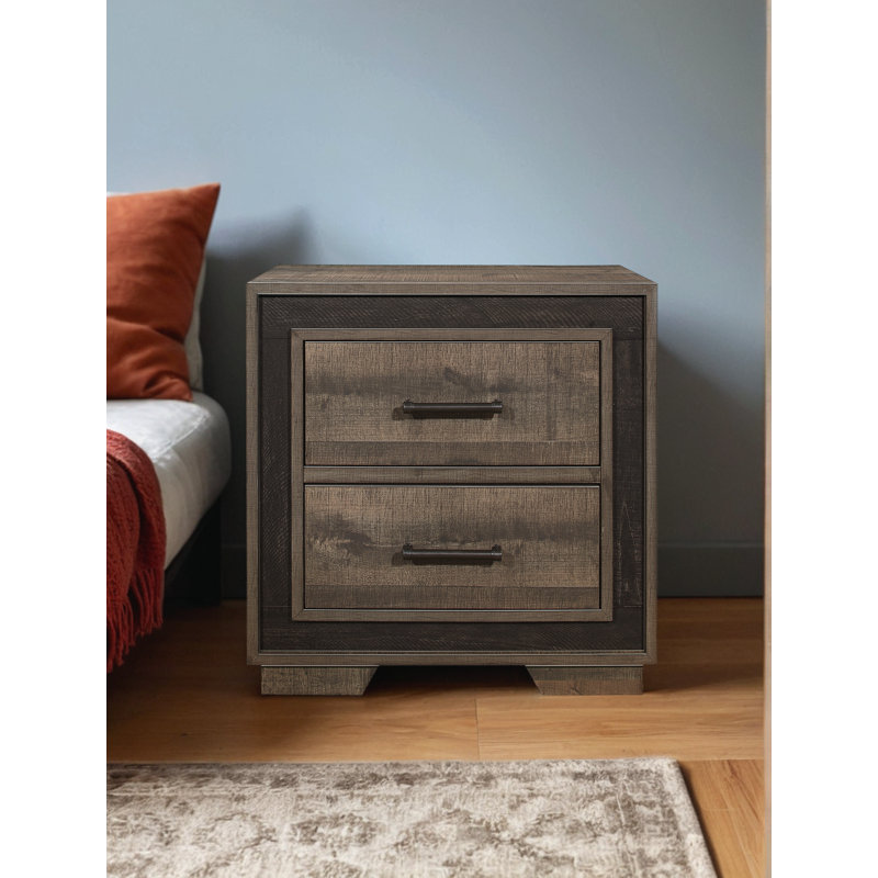 Table de chevet 2 tiroirs Rustic