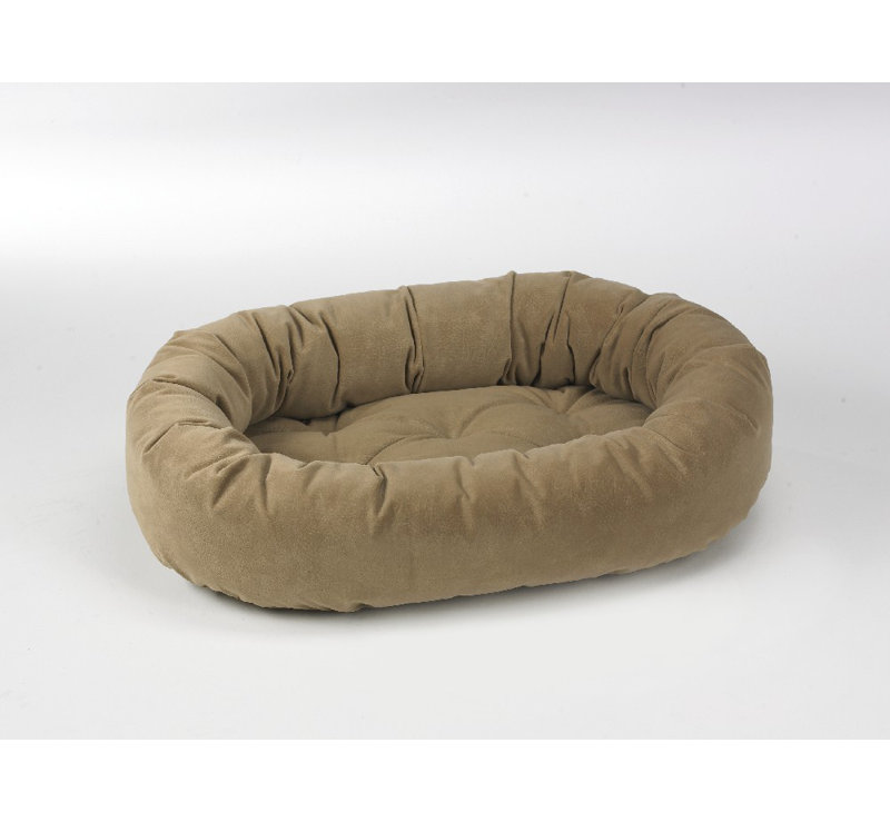 Lit pour chien impression donut, Très petit (l 22 po x P 16 po x H 3 po), Noix de cajou