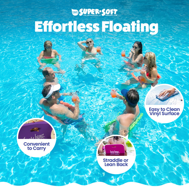 TRC Recreation Lazy Bunz Foam Water Saddle Swimming Pool  & Lake Float, Purple