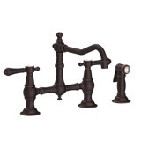 Chesterfield Kitchen Bridge Faucet with Side Spray