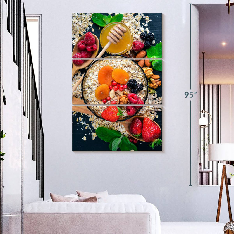 Yarlin Organic Wild Berries, 74" H x 48" W