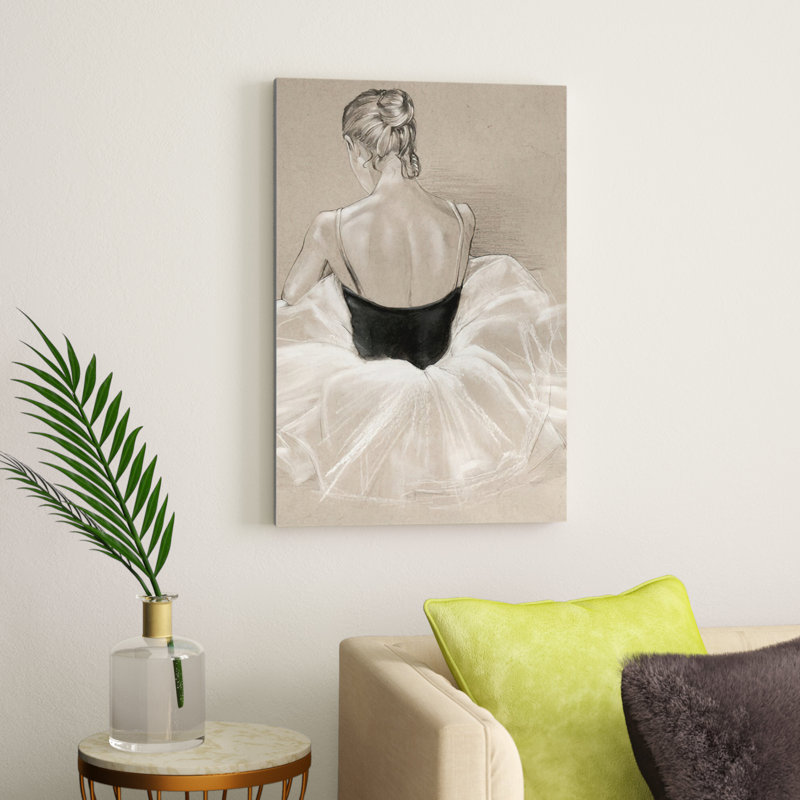Ballet Study II by Jennifer Paxton Parker - Painting, 30cm H x 20cm W, Wrapped Canvas