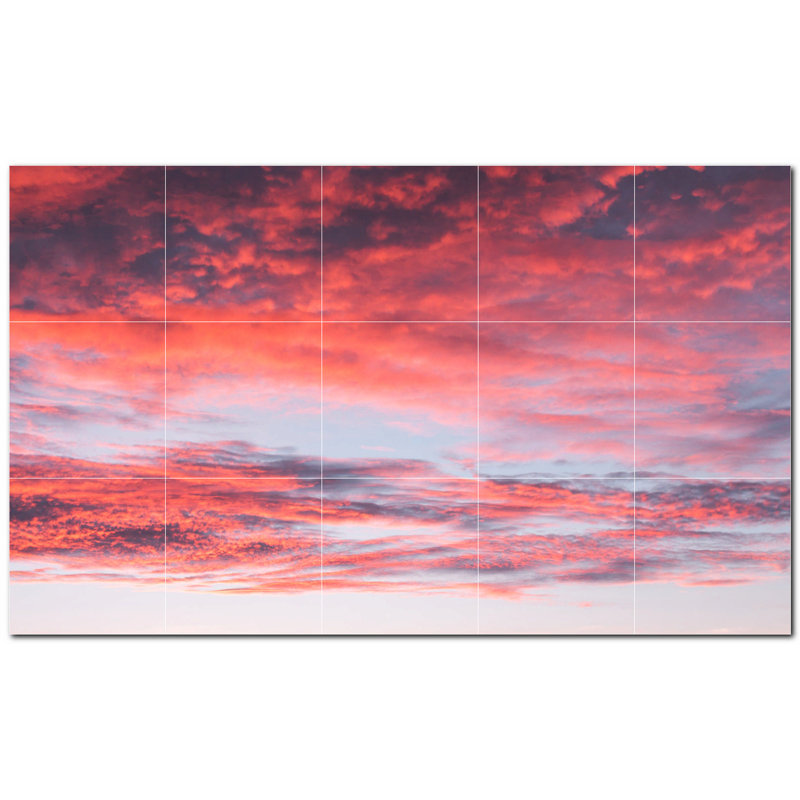 Carreau de céramique décorative 40 po x 24 po PT500372: 8 po x 8 po (ensemble de 15)