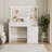 Modern Dressing Table With Adequate Storage And Lights For Bedroom Use Functional Drawer Hidden Compartments