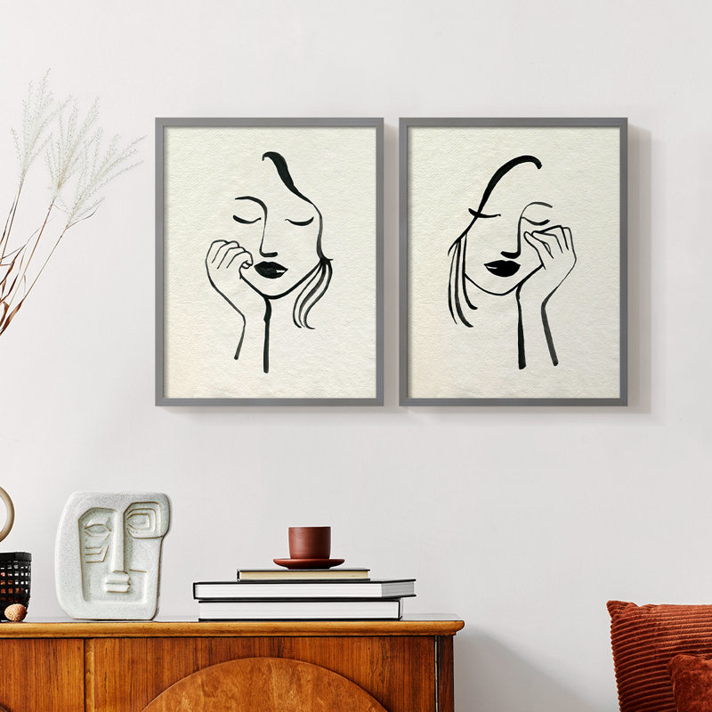 Day Dreamer I - reproduction encadrée de qualité supérieure - prête à être accrochée - aucun clou requis - aucun clou requis