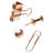 Madina 3 Piece Paper Clip Holder Set