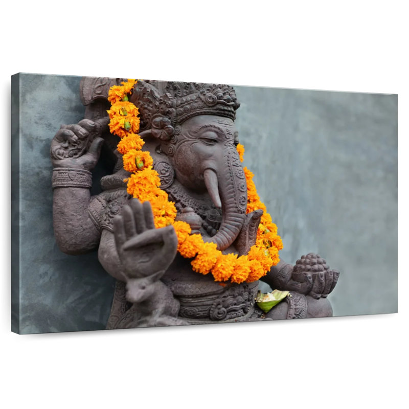 Adella Ganesha Statue, 16" H x 24" W