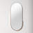 Mantra Stainless Steel Oval Mirror-1942096200
