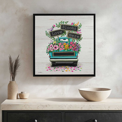 «Love Blooms Here Truck» par Elizabeth Tyndall, reproduction d'art