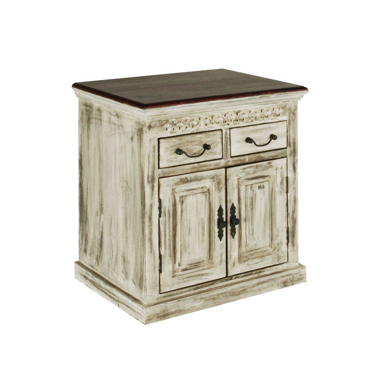 Castle Solid Wood 70cm W 2 - Drawer Chest of Drawers