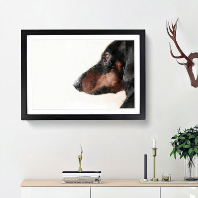 Dachshund Dog - Picture Frame Painting Print