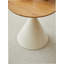 TABLE RONDE BLANC + BOIS