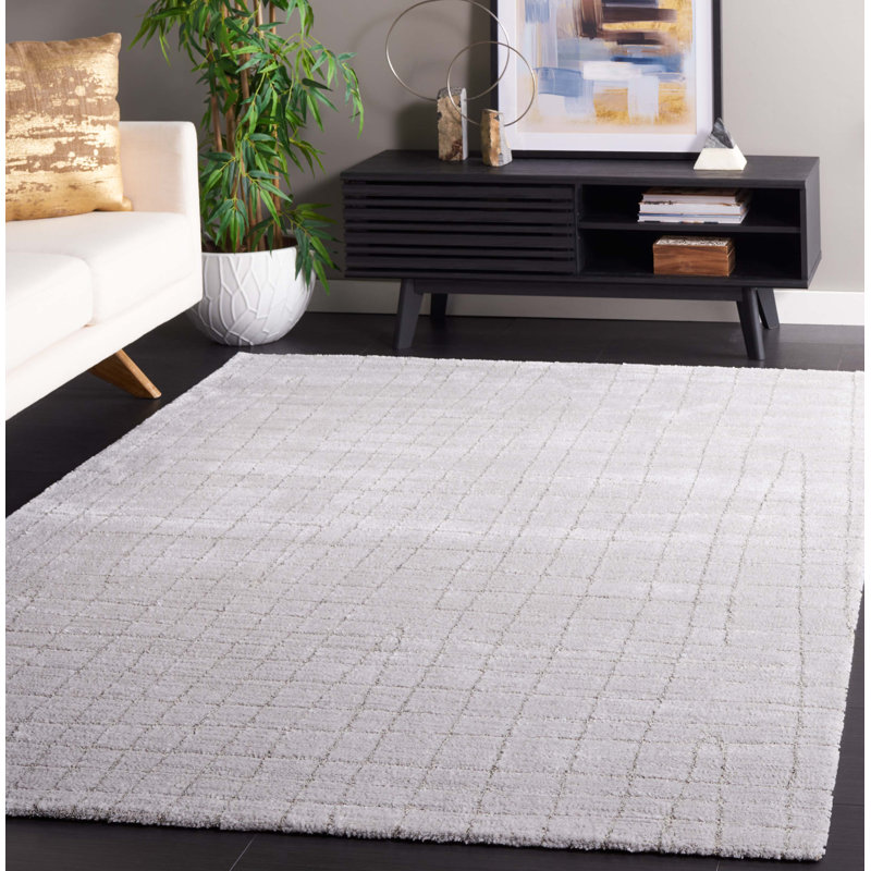 Machine Woven Light Grey / Grey Indoor Rug, Rectangle 160 x 229cm