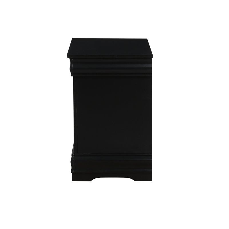 Table de chevet Louis Philippe, Noir