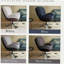 Chaise décorative pivotante à 360 °, fauteuil en velours moderne, base en cuir et métal noir-886249164