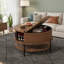 Table basse 31,5 pouces à plateau rabattable avec rangement