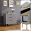 Commode de rangement cannelée 3 tiroirs-1287227566