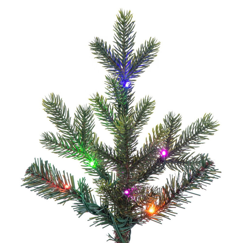 Vickerman 7.5' x 58" Welch Fraser Fir Artificial Pre-Lit Christmas Tree with 1150 LED Color Changing 3mm Low Voltage 6 Function Wide Angle Coaxial Lights