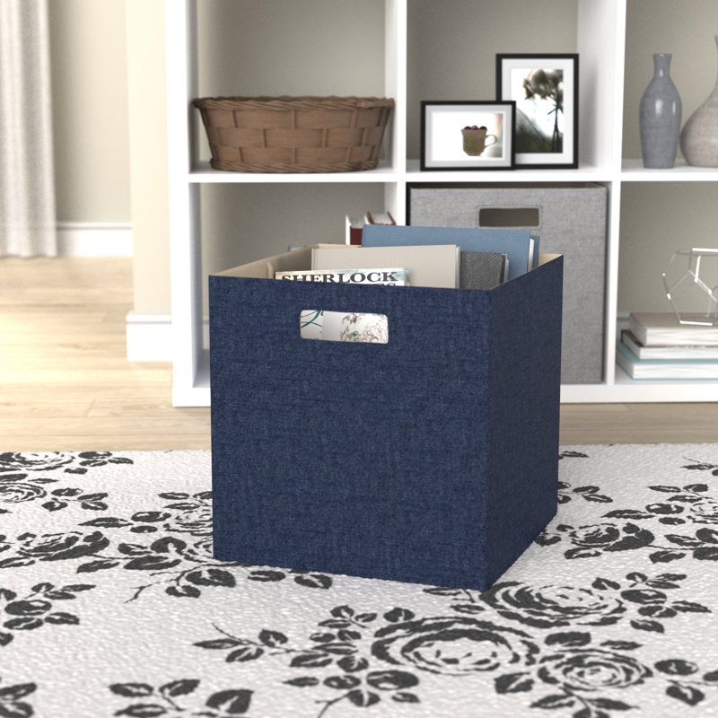 Decorative Storage Large Fabric Drawer Cube by ClosetMaid 33cm, Blue