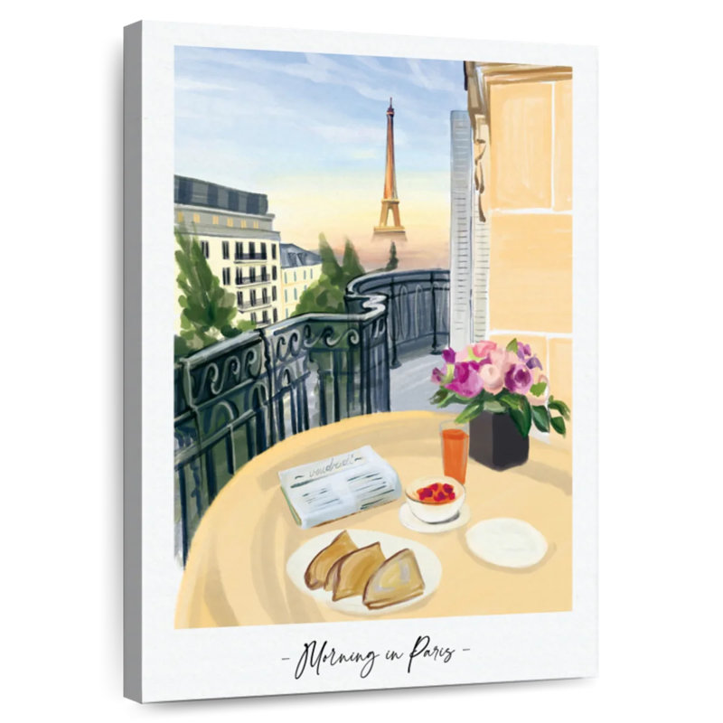 Petit déjeuner Paris View, H 51 po x l 34 po