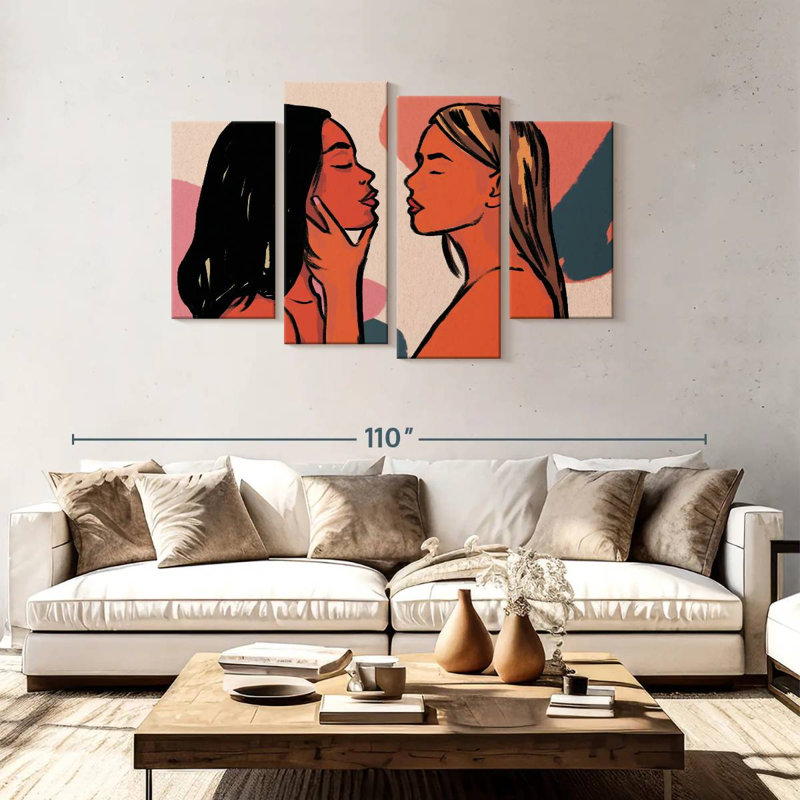 Affaire de filles, H 48 po x l 75 po