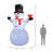 12 ft Giant Inflatable Snowman with Rotating LED Lights, Black Hat and Red Scarf, Indoor/Outdoor Christmas Yard Decoration