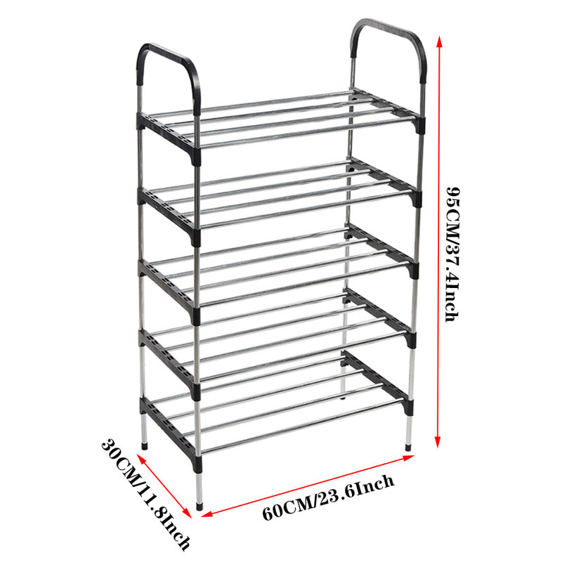 Stackable Shoe Rack, 95cm H x 60cm W x 30cm D