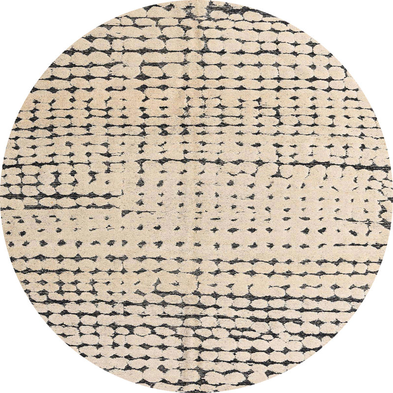 Abstract Indoor Rug, Round 4'