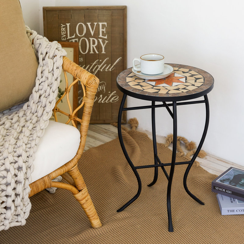 Bribie Patio Side Table, Maple