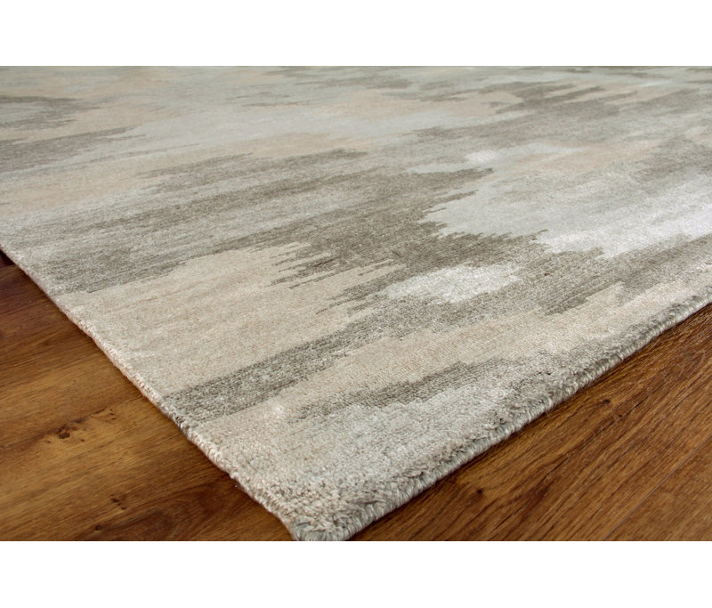 Handmade Abstract Area Rug, Rectangle 6' x 9'