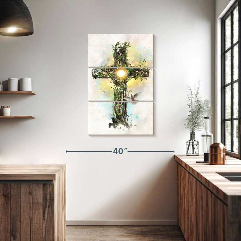 Adella, la croix du Christ, H 38 po x l 24 po