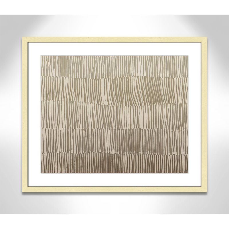 Linear Calm I - Version paysage par , 25.5'' W x 21.5'' H, Imprimé mat, Or mat